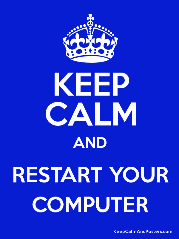 reinicia tu computadora
